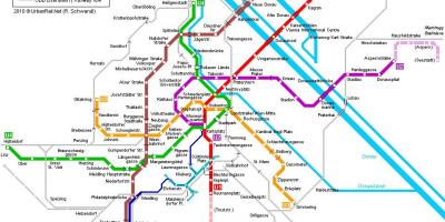 Відень схема метро Мюнхен