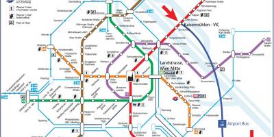 Карта метро Відень 