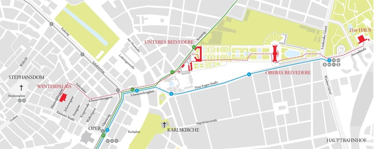 Карта бельведер у Відні