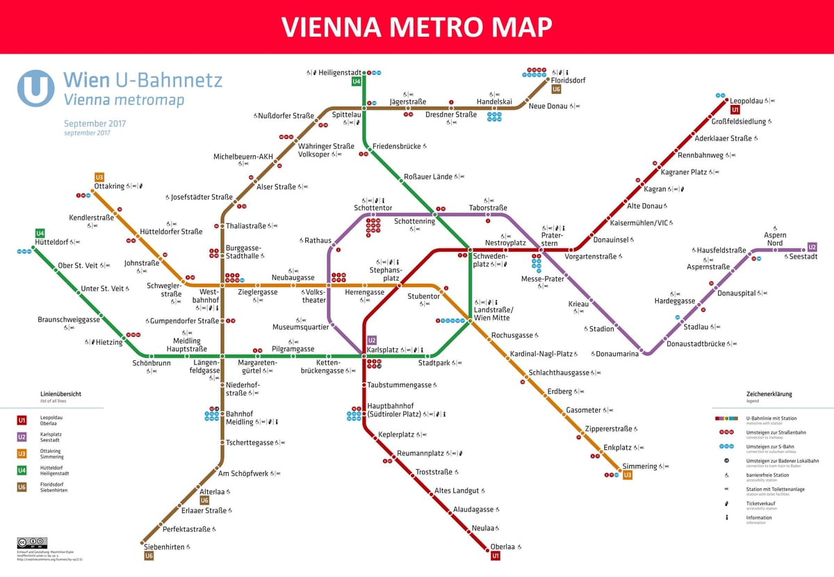 Карта Відня додатки Metro