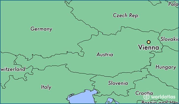 Відень на карті