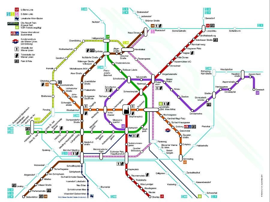 Відень метро карта