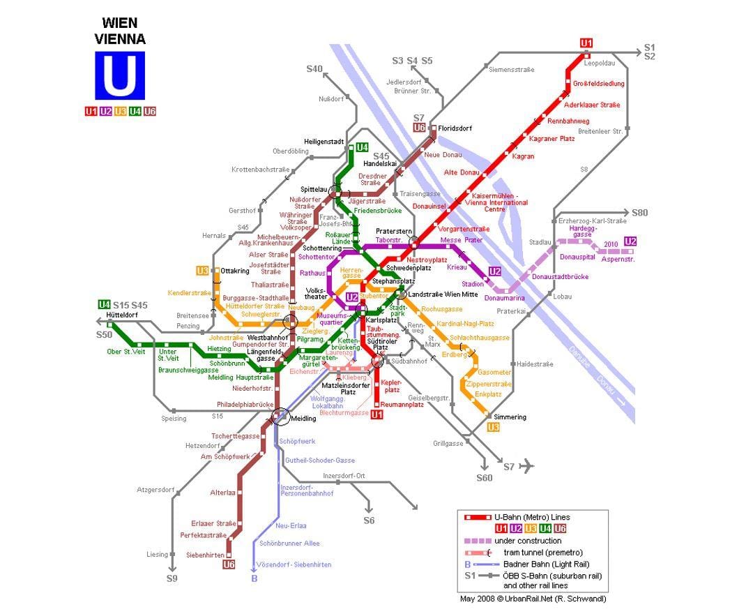 Карта У1 Відень