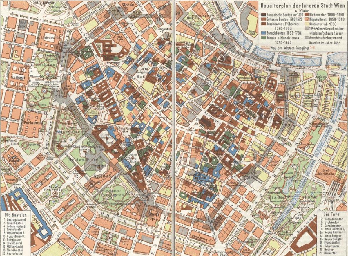 Відень Старе місто карта