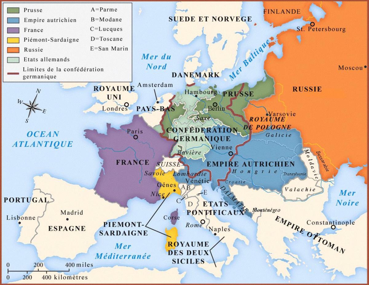 карта Відня і навколишніх країн