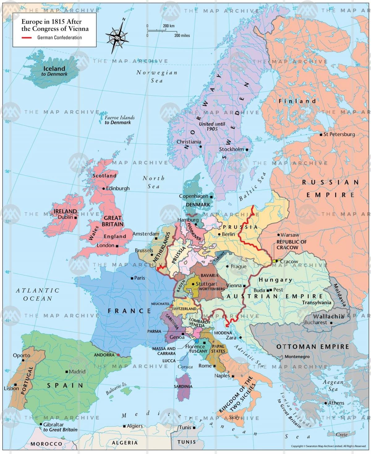 Відень Австрія карті Європи