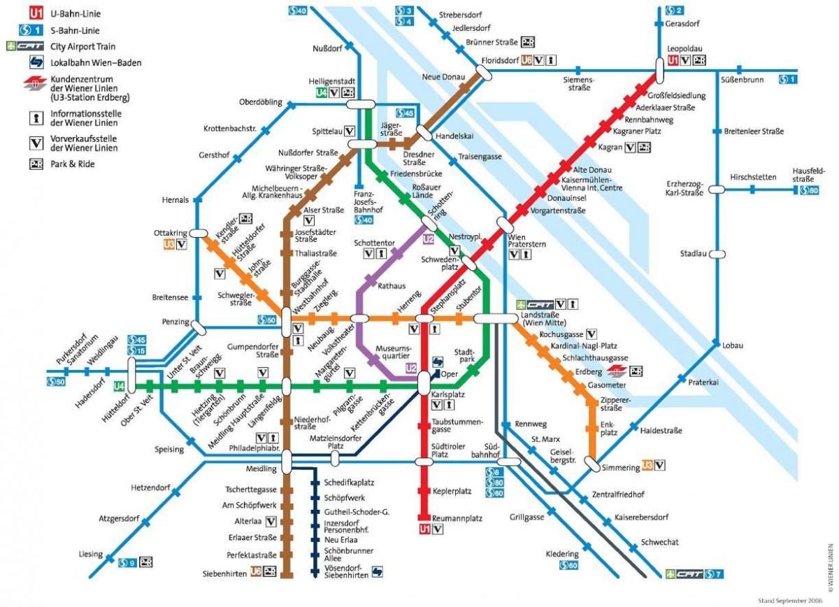 Вієн громадського транспорту карті