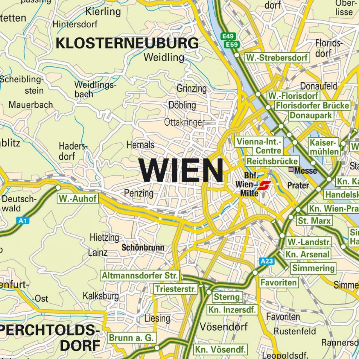 карта Відня