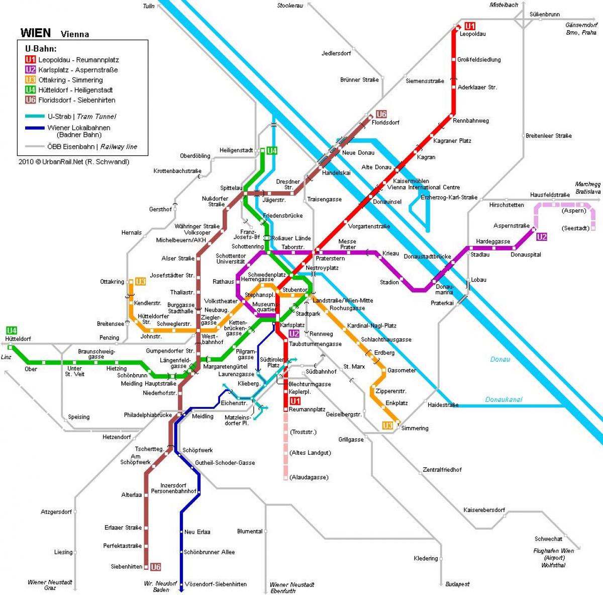 Відень метро карта