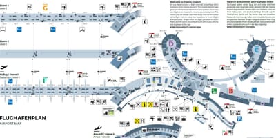 Аеропорт Відень Австрія карта