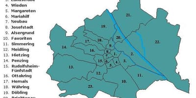 Вієн округів карті
