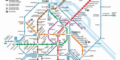 Карта метро Відень