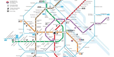 Відень Австрія карта метро 
