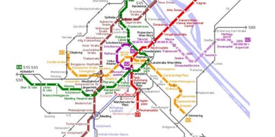 Карта Відень трамвай