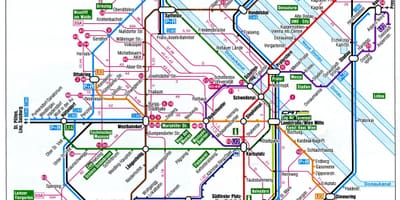 Карта Відня Австрія поїзд