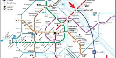 Карта метро Відень 