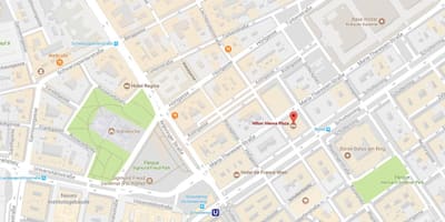 Карта готель Hilton у Відні