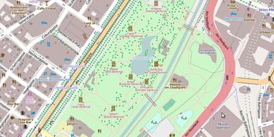 Карта stadtpark у Відні