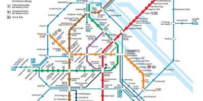 Віденському метро Австрія карта